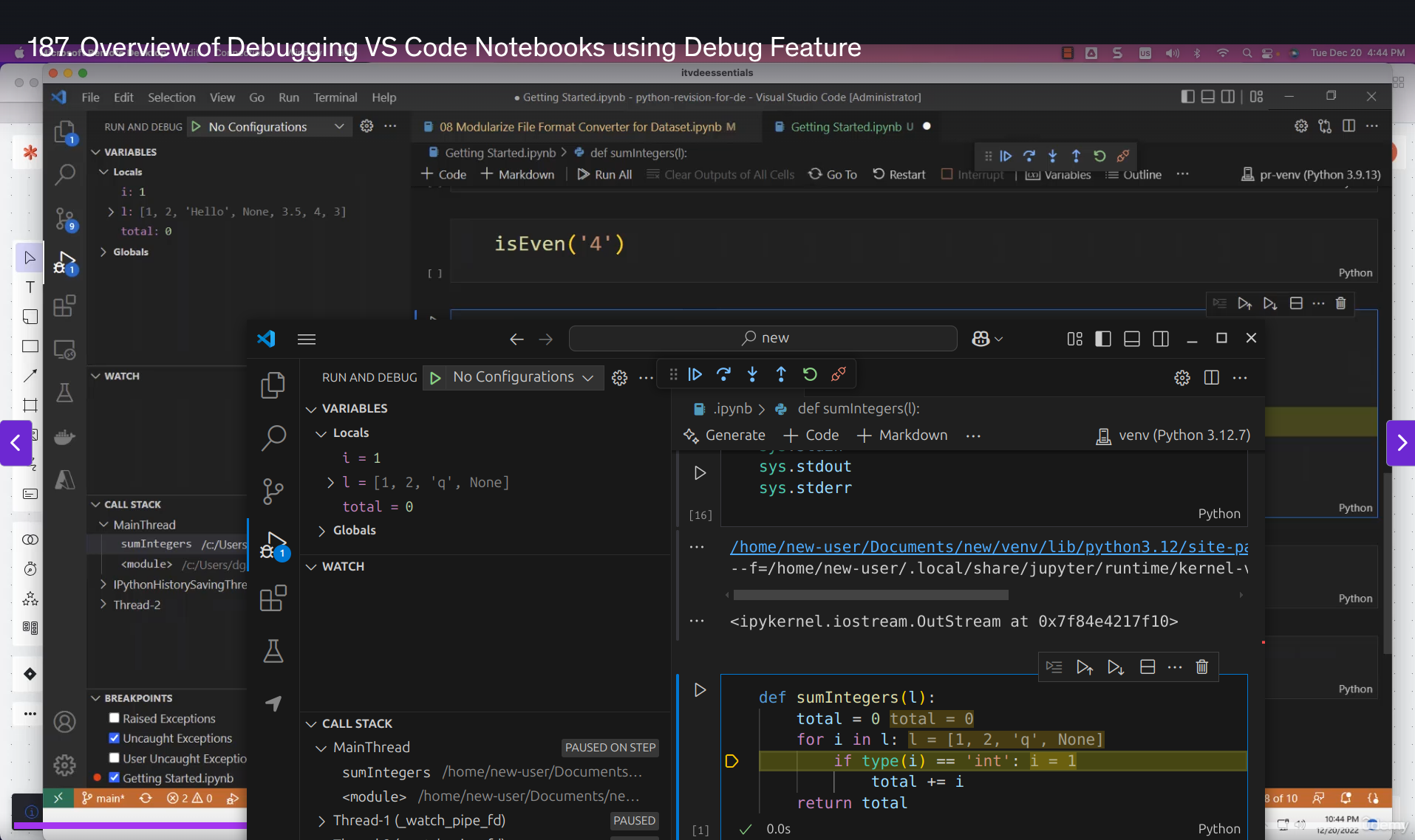 Debugging in Action
